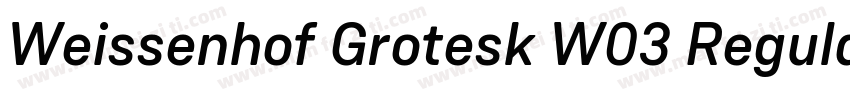 Weissenhof Grotesk W03 Regular字体转换